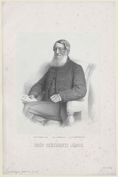 Johann Nepomuk greve Szechenyi af Sarvar-Felsoevidek af Artist Unknown