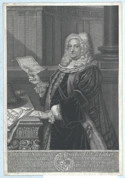 Johann Sigismund Holzschuher von Aspach og Harrlach på Thalheim af Artist Unknown