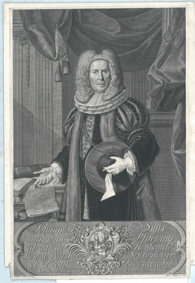Johann Sigismund Pfinzing af Henfenfeld af Artist Unknown