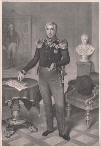 Johann Wilhelm von Wiebel af Artist Unknown