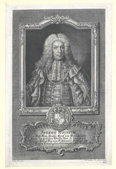 Johann Wilhelm greve af Wurmbrand-Stuppach (print) af Artist Unknown