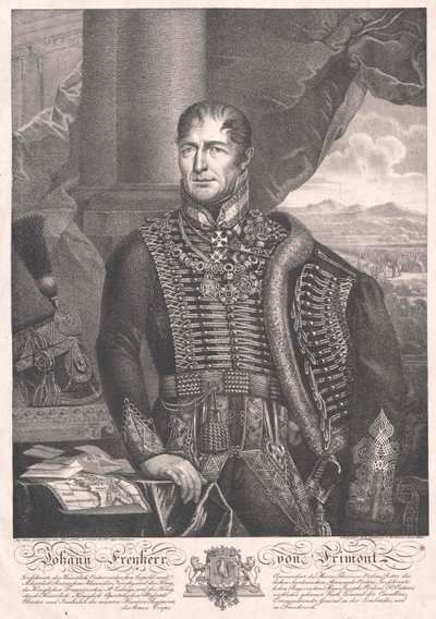 Johann greve Frimont von Palota af Artist Unknown
