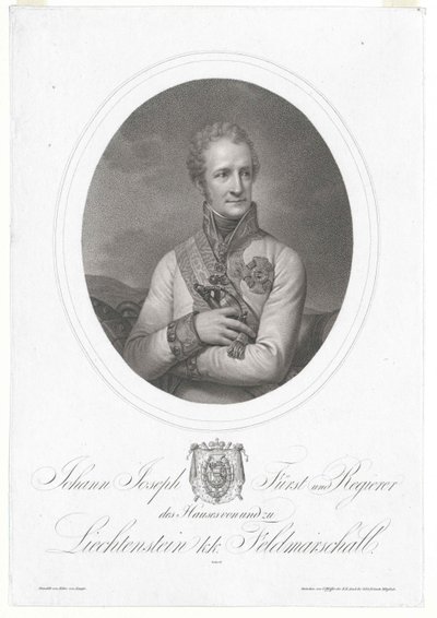 Johann greve af Liechtenstein af Artist Unknown