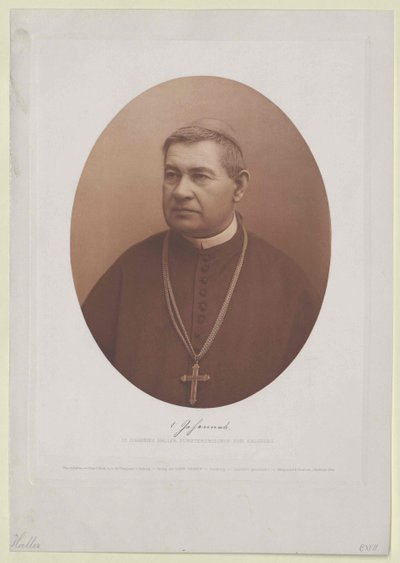 Johannes Haller (print) af Artist Unknown