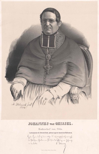 Johannes von Geissel af Artist Unknown