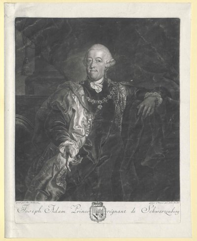 Joseph Adam Johann Nepomuk greve von Schwarzenberg (top) af Artist Unknown