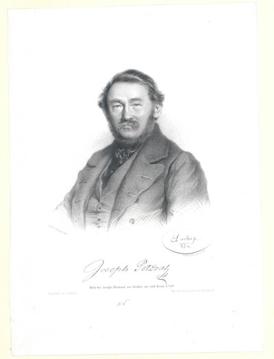 Joseph Petzval af Artist Unknown