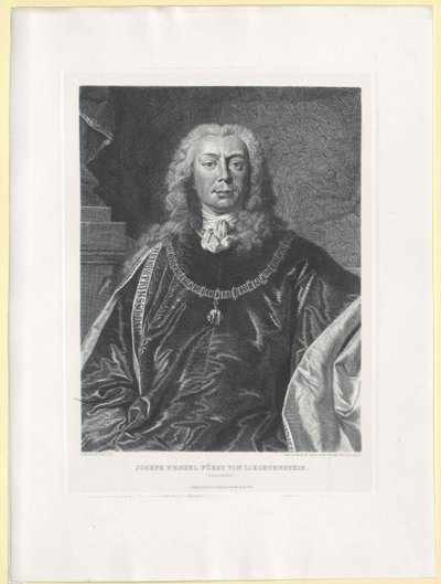 Joseph Wenzel greve af Liechtenstein af Artist Unknown