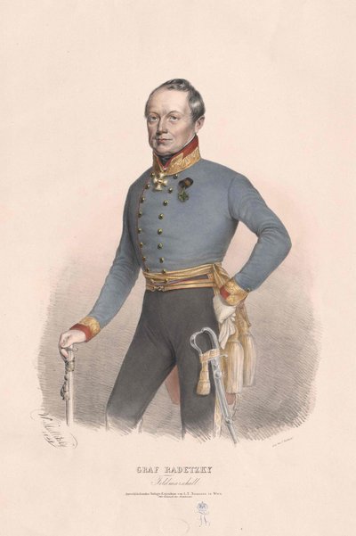 Joseph greve Radetzky af Radetz af Artist Unknown