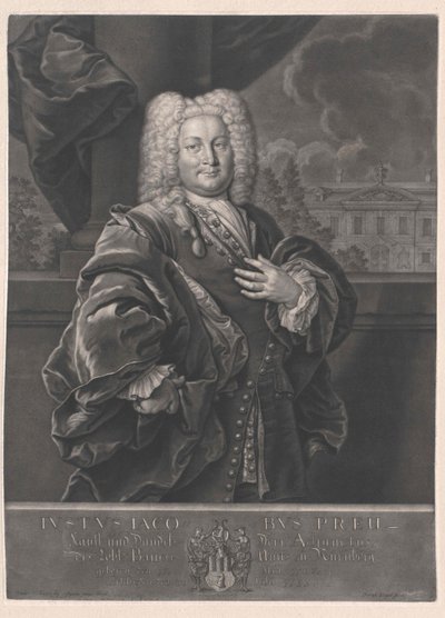 Justus Jacob Preu af Artist Unknown