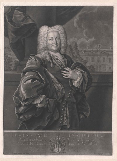 Justus Jacob Preu af Artist Unknown
