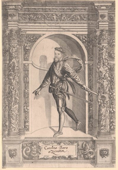Karl baron Huset Zierotin af Artist Unknown