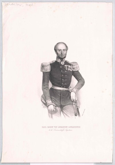 Karl baron von Lewartow von Lewartowski af Artist Unknown