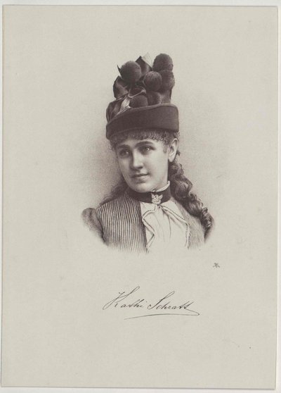 Katharina Schratt (print) af Artist Unknown