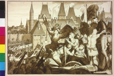 Kong Maximilian I erobrer igen Wien og sine forfædres slot af Artist Unknown