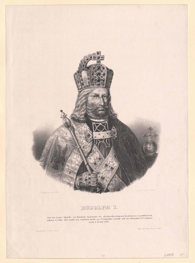 Kong Rudolf I af Habsburg af Artist Unknown