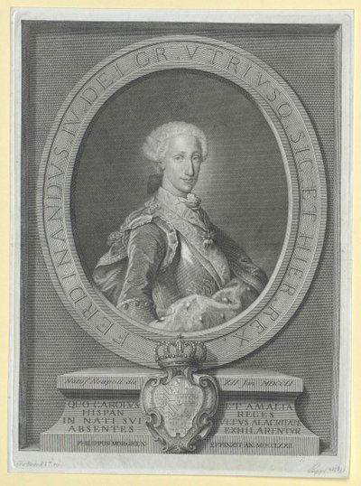 Konge både på Sicilien Ferdinand I af Artist Unknown