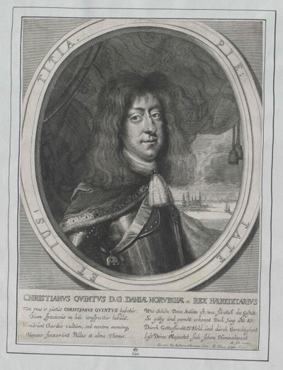 Kong af Danmark Christian V. af Artist Unknown