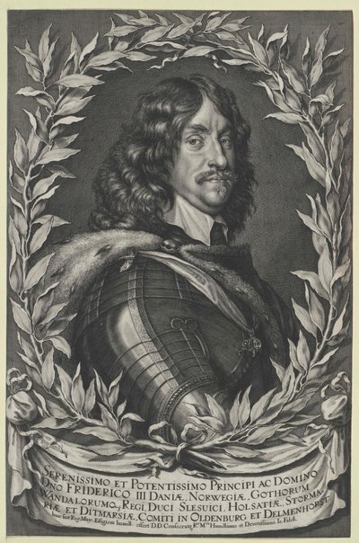 Konge af Danmark Frederik III af Artist Unknown
