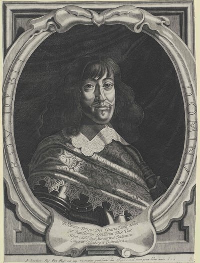 Konge af Danmark Frederik III af Artist Unknown