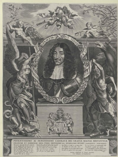 Kongen af England Charles II af Artist Unknown