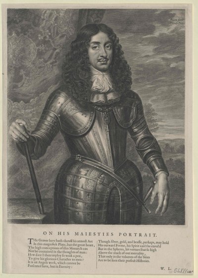Kongen af England Charles II af Artist Unknown