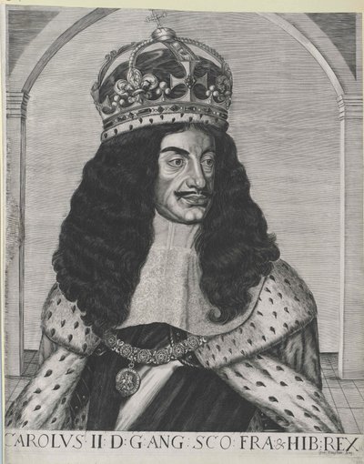 Kongen af England Charles II af Artist Unknown