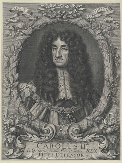 Kongen af England Charles II af Artist Unknown