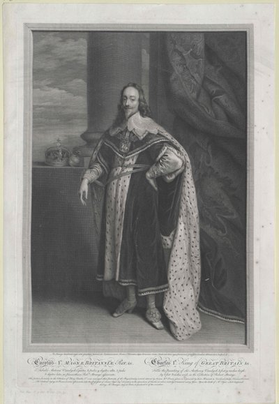 Kongen af England Charles I af Artist Unknown