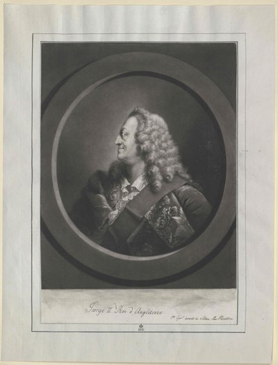 Konge af England Kurfyrste af Hannover George II af Artist Unknown