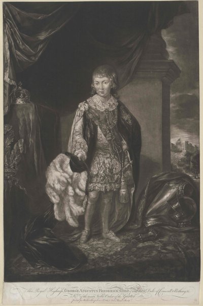 Kongen af England, George IV af Artist Unknown