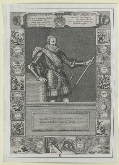 Konge af Frankrig Henry IV af Artist Unknown