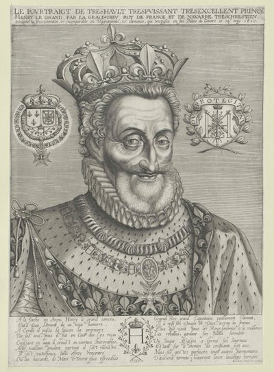 Konge af Frankrig Henry IV af Artist Unknown