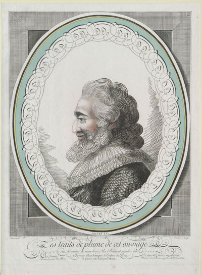 Konge af Frankrig Henry IV af Artist Unknown