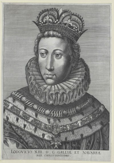 Kongen af Frankrig Louis XIII af Artist Unknown