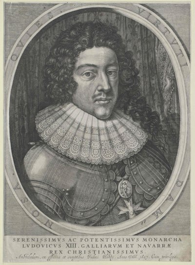 Kongen af Frankrig Louis XIII af Artist Unknown