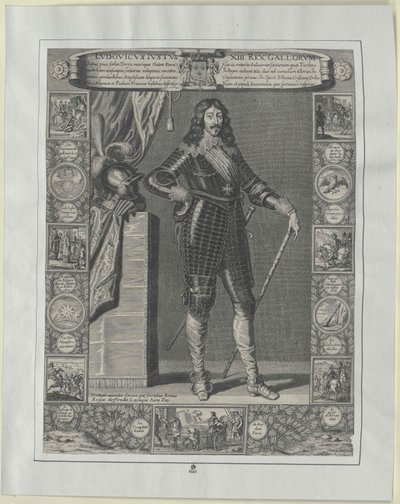Kongen af Frankrig Louis XIII af Artist Unknown