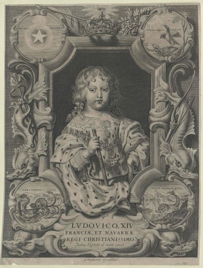 Kongen af Frankrig Louis XIV af Artist Unknown