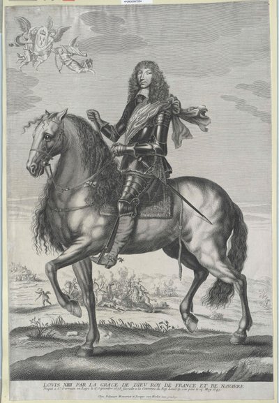 Kongen af Frankrig Louis XIV af Artist Unknown