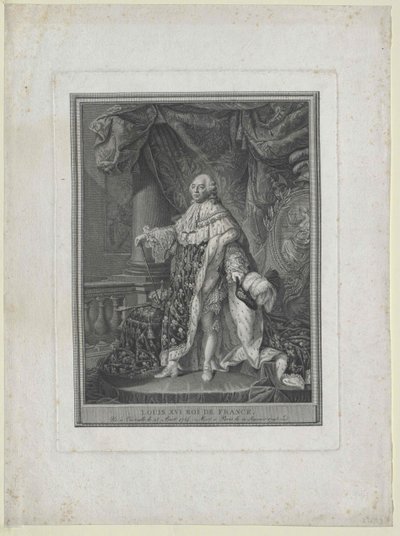 Kong af Frankrig Louis XVI af Artist Unknown