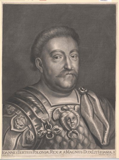 Kong af Polen Johann III Sobieski (print) af Artist Unknown