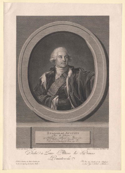 Konge af Polen Stanislaus II August af Artist Unknown