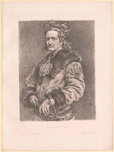 Kongen af Polen Vladislav II af Artist Unknown