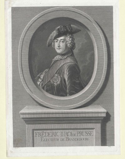 Kongen af Preussen Frederik II af Artist Unknown