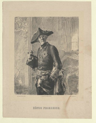 Kongen af Preussen Frederik II af Artist Unknown