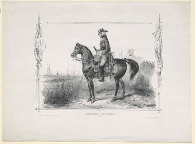 Kongen af Preussen Frederik II af Artist Unknown