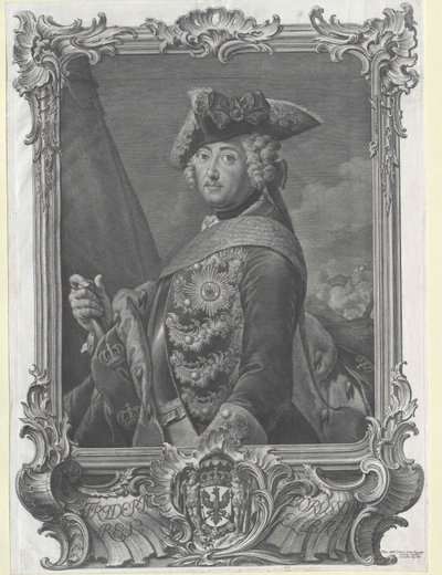 Kongen af Preussen Frederik II af Artist Unknown
