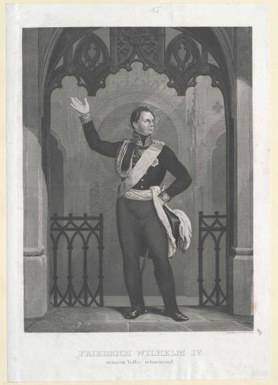 Kongen af Preussen Frederik Wilhelm IV af Artist Unknown