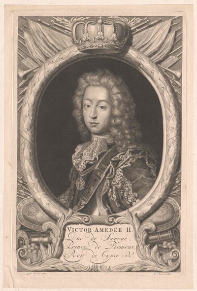 Konge af Sardinien Viktor Amadeus I af Artist Unknown
