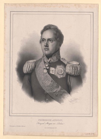 Kong af Sachsen Frederic August II af Artist Unknown